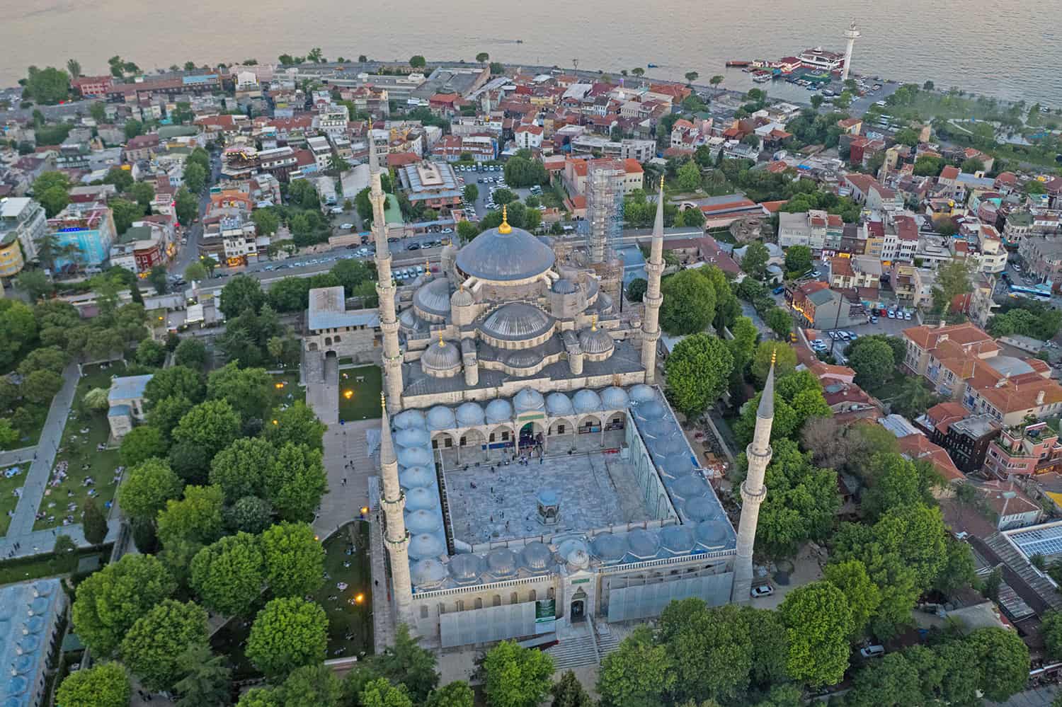 Sultanahmet Mosque (Turkish: Sultanahmet Camii) in Istanbul, Turkey